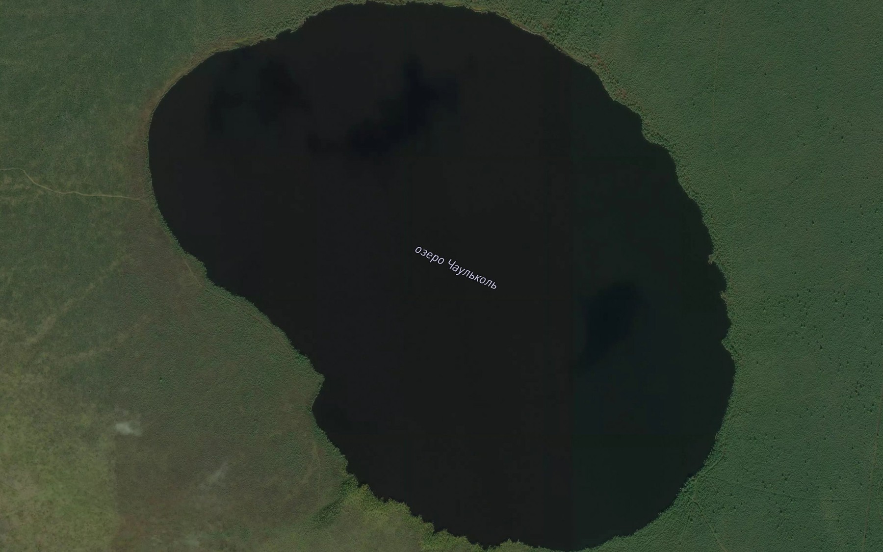 Satellite map of the Ozero Chaul'kol'