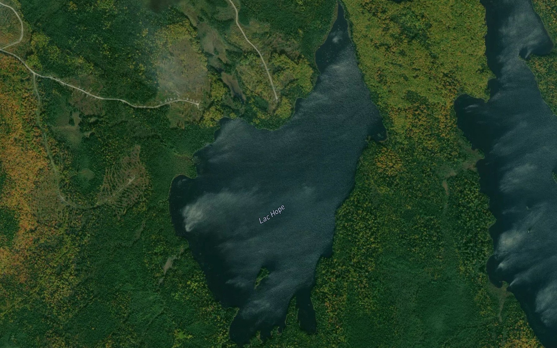 Satellite map of the Lac Hope