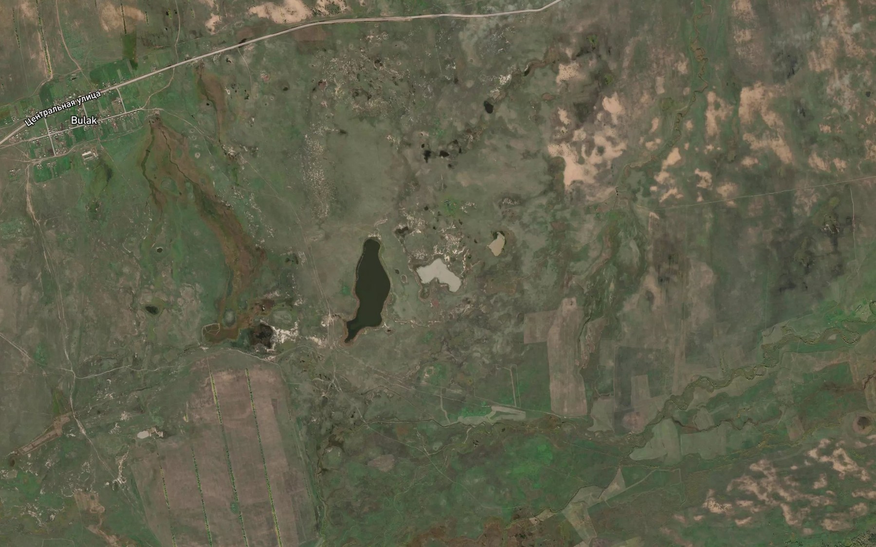 Satellite map of the Ozero Saydom