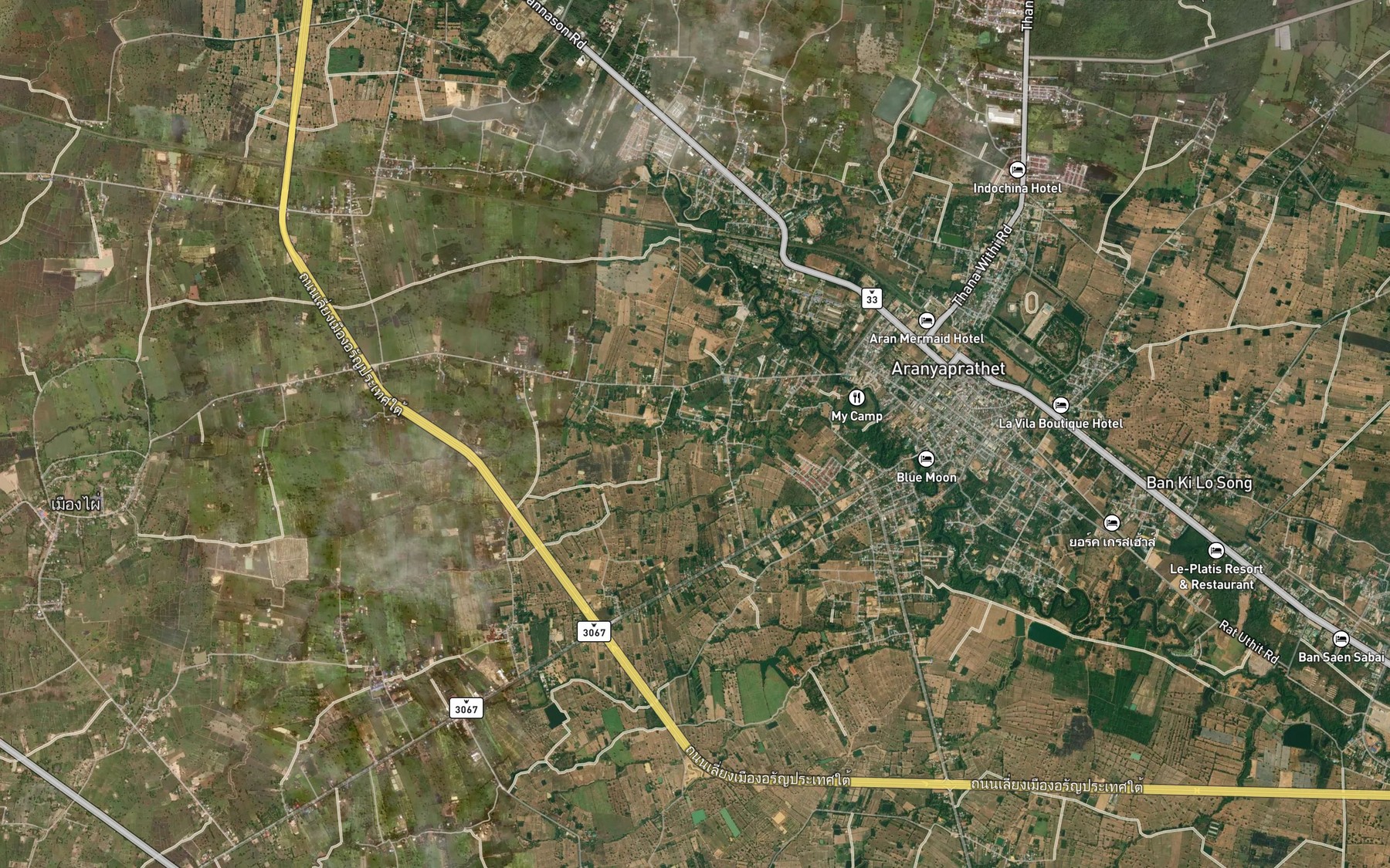 Satellite map of the Huai Katae