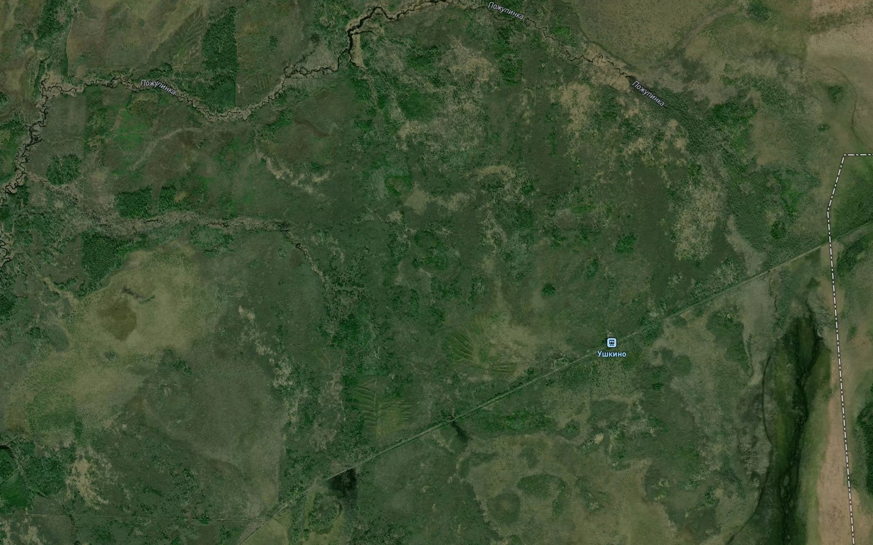 Satellite map of the Ozero Poroslovskoye