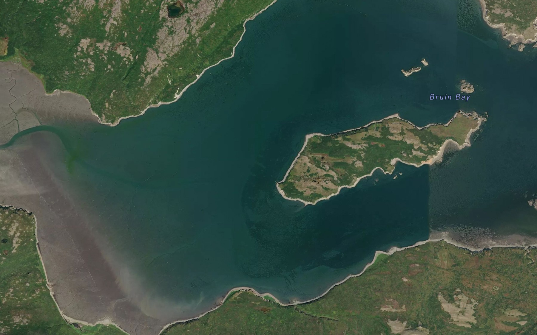 Satellite map of the Bruin Bay