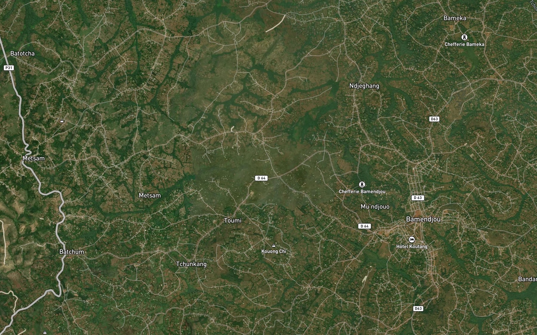 Satellite map of the Menkang