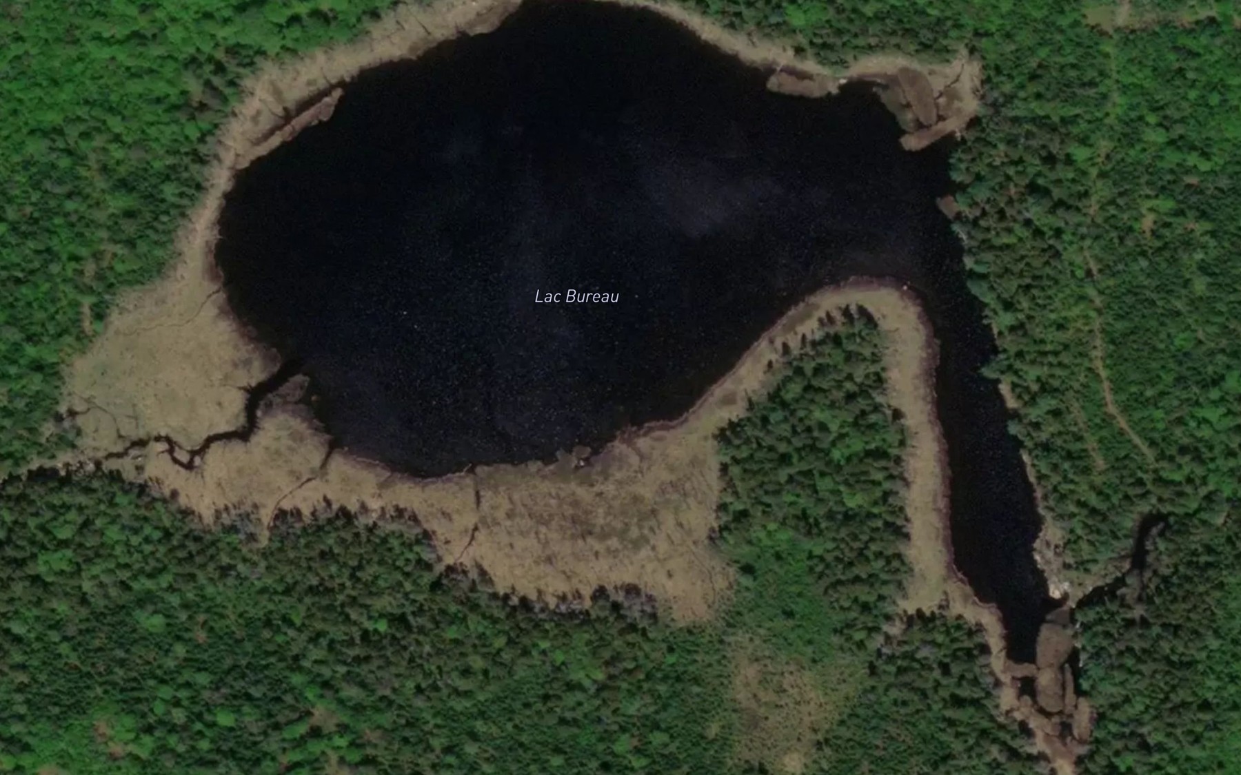 Satellite map of the Lac Bureau