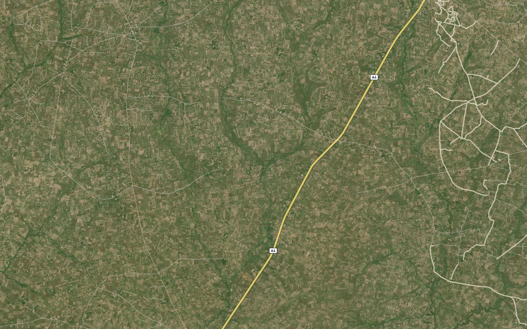 Satellite map of the River Uha