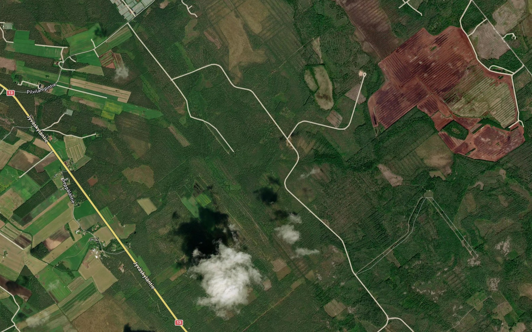 Satellite map of the Ykssilmanen