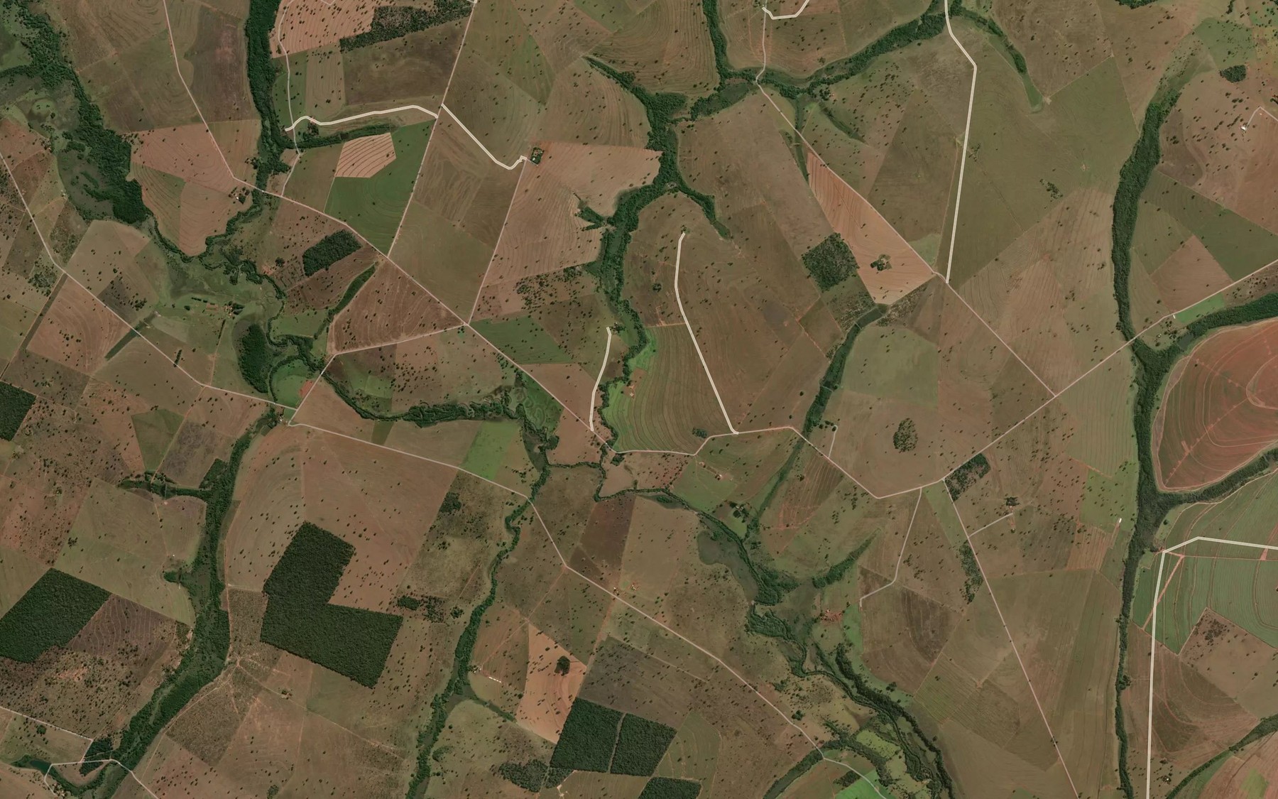 Satellite map of the Corrego Fartura