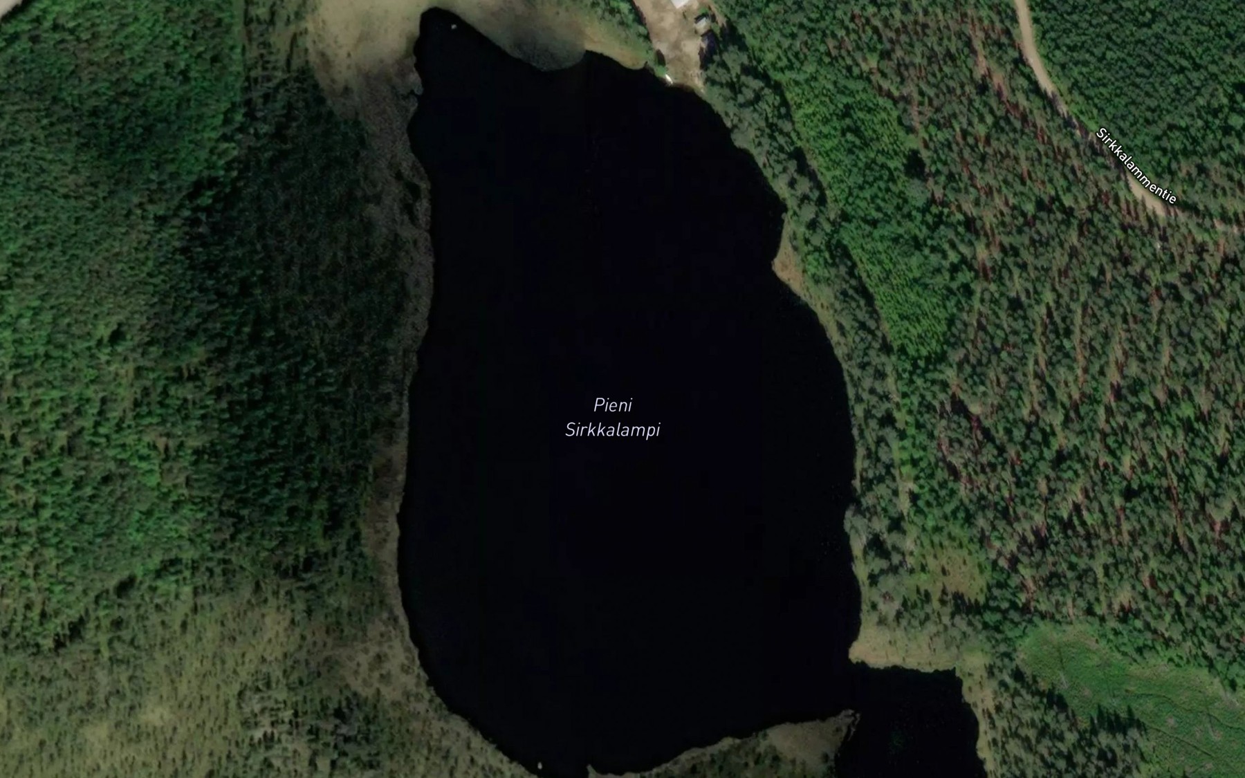 Satellite map of the Pieni Sirkkalampi