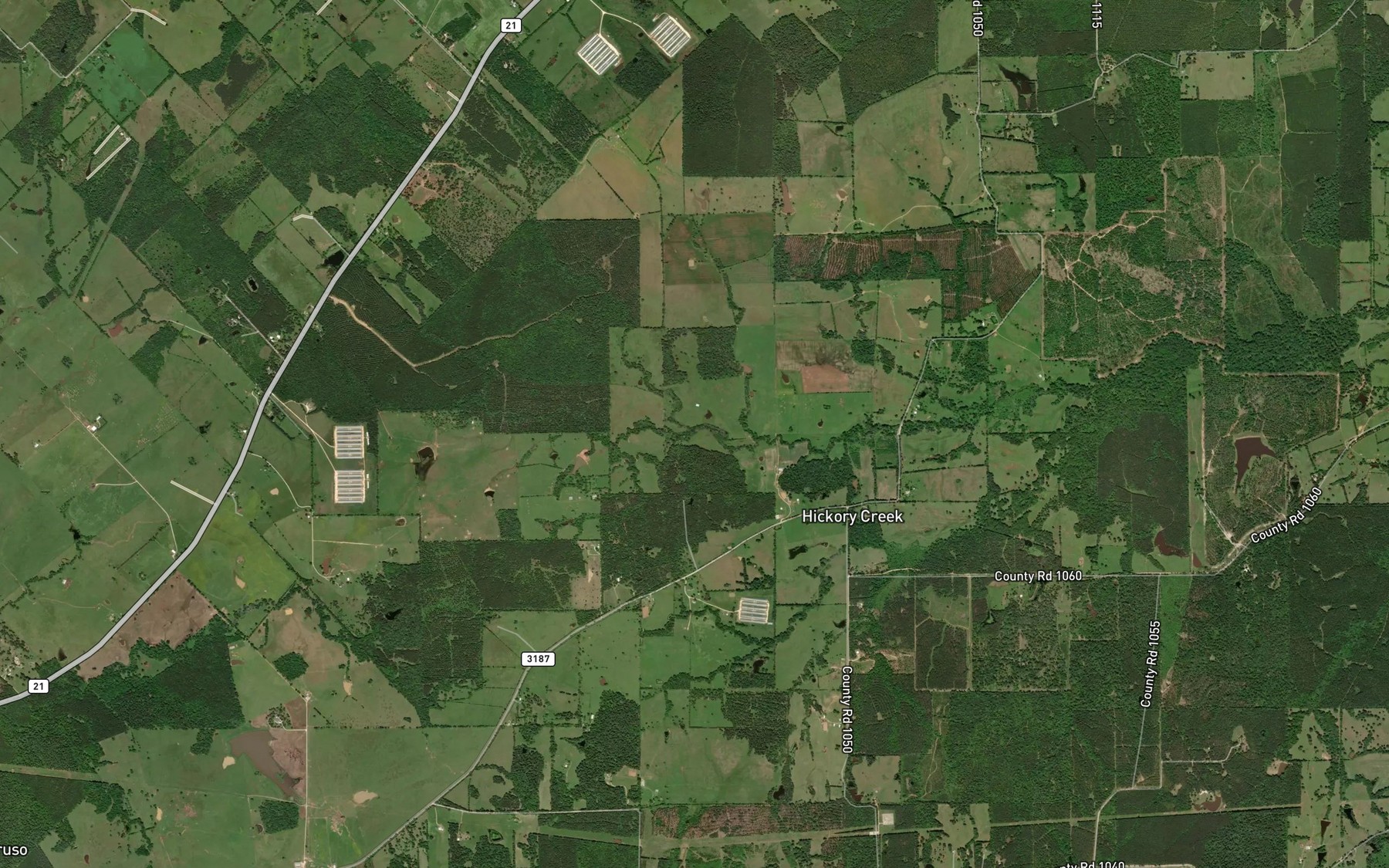 Satellite map of the Black Branch