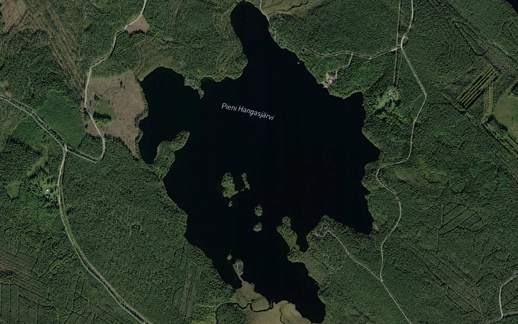 Satellite map of the Pieni Hangasjarvi