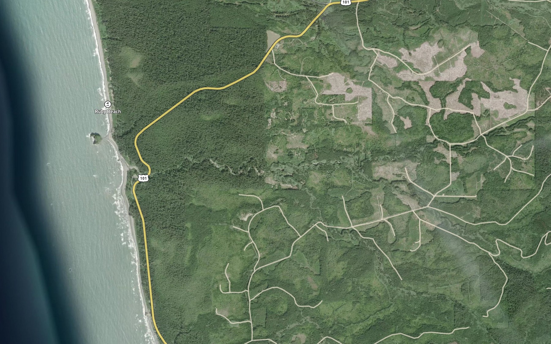 Satellite map of the Sand Creek