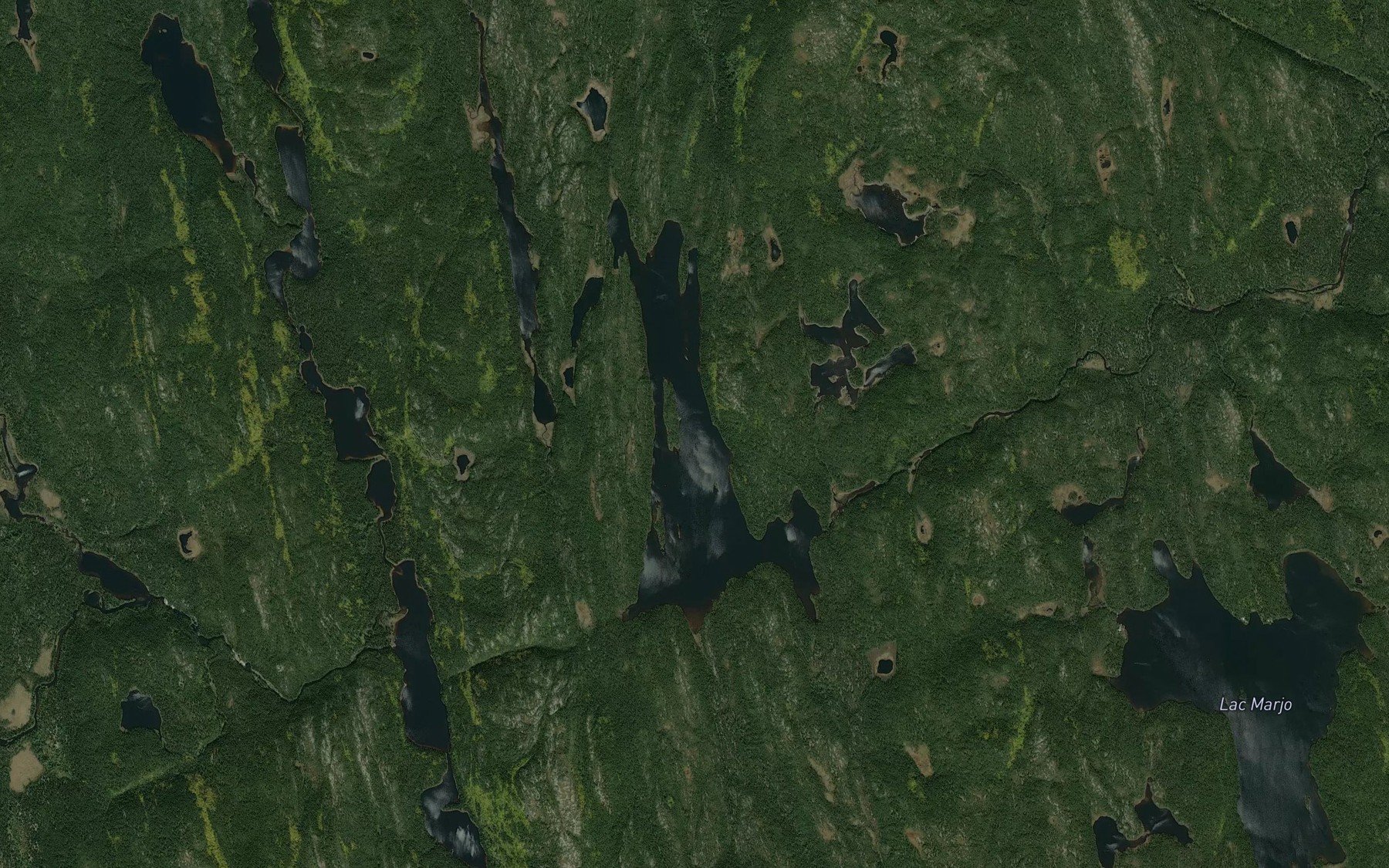 Satellite map of the Lac Micheline