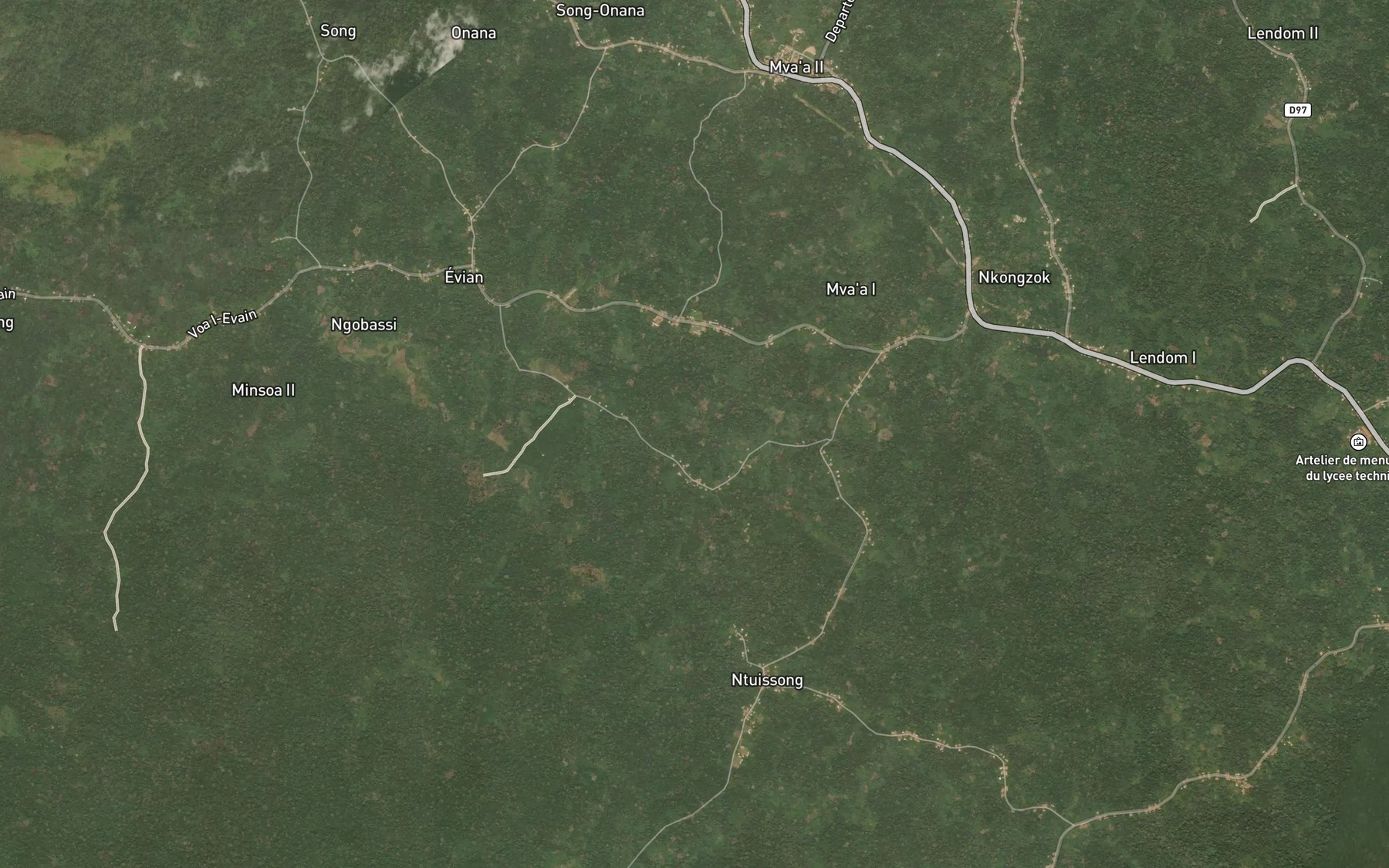 Satellite map of the Medoua