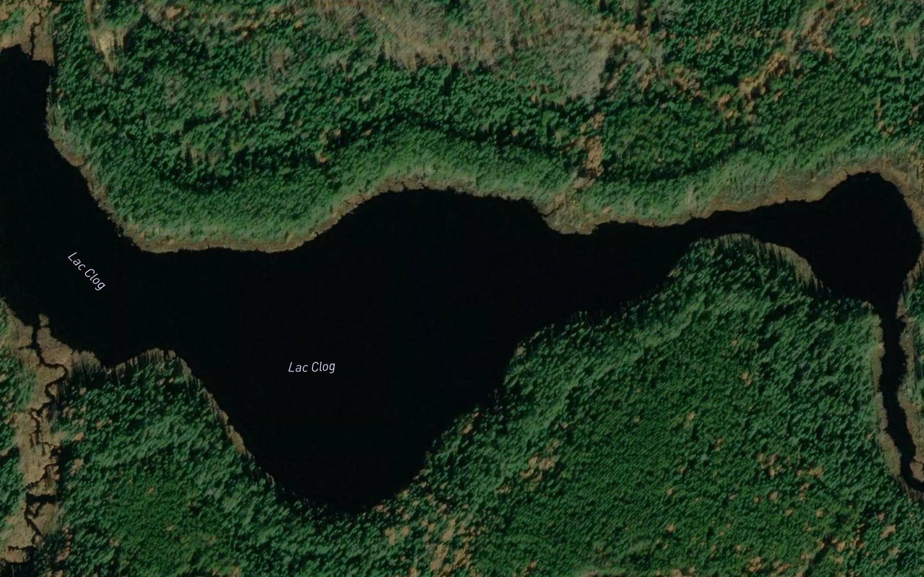 Satellite map of the Lac Clog