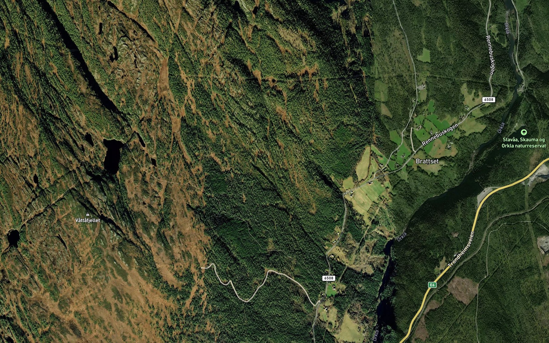 Satellite map of the Kalsaa