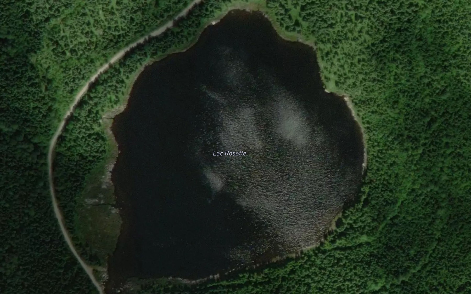 Satellite map of the Lac Rosette