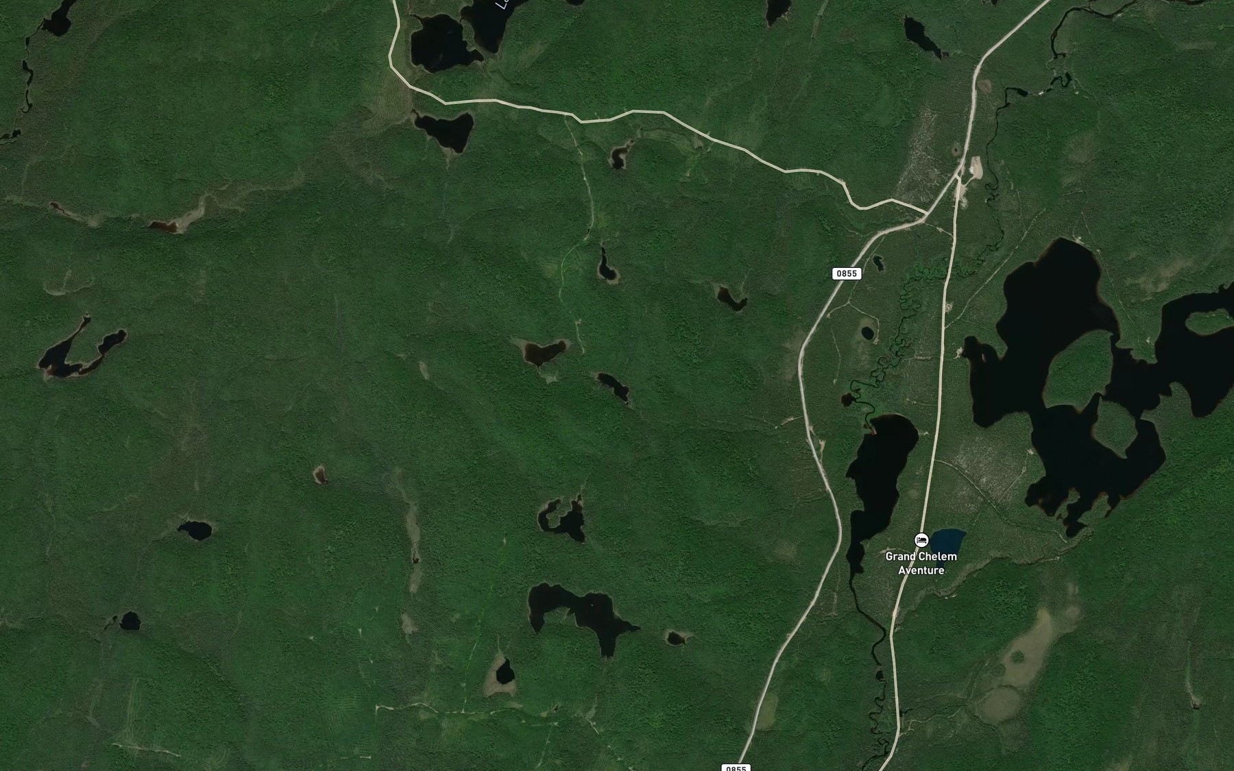 Satellite map of the Lac des Ormes