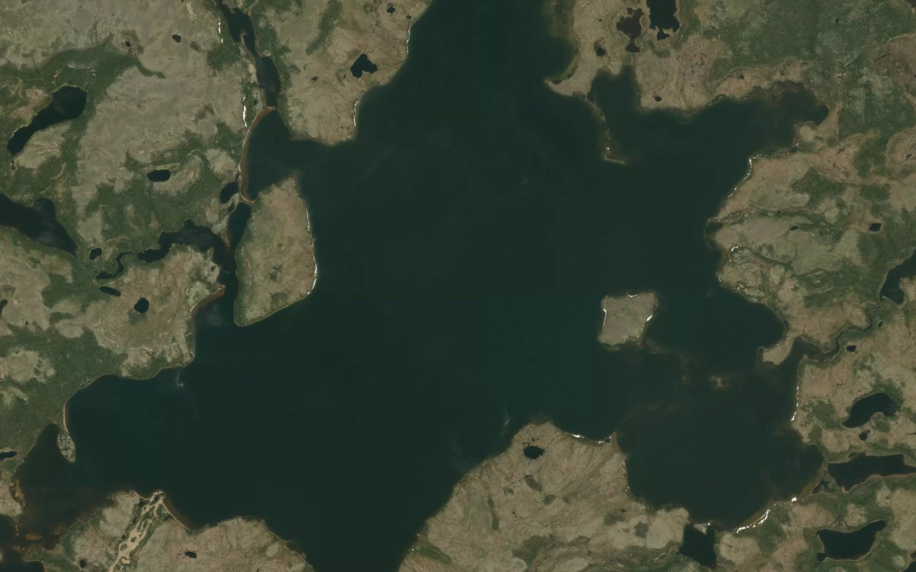 Satellite map of the Jethe Lake