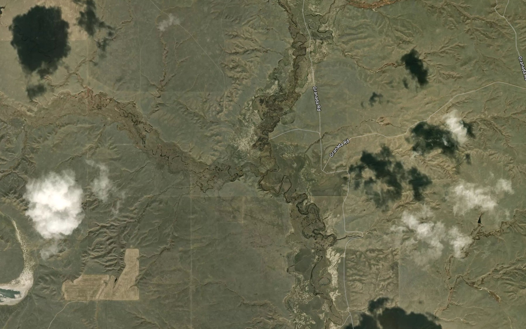 Satellite map of the Tomato Can Creek