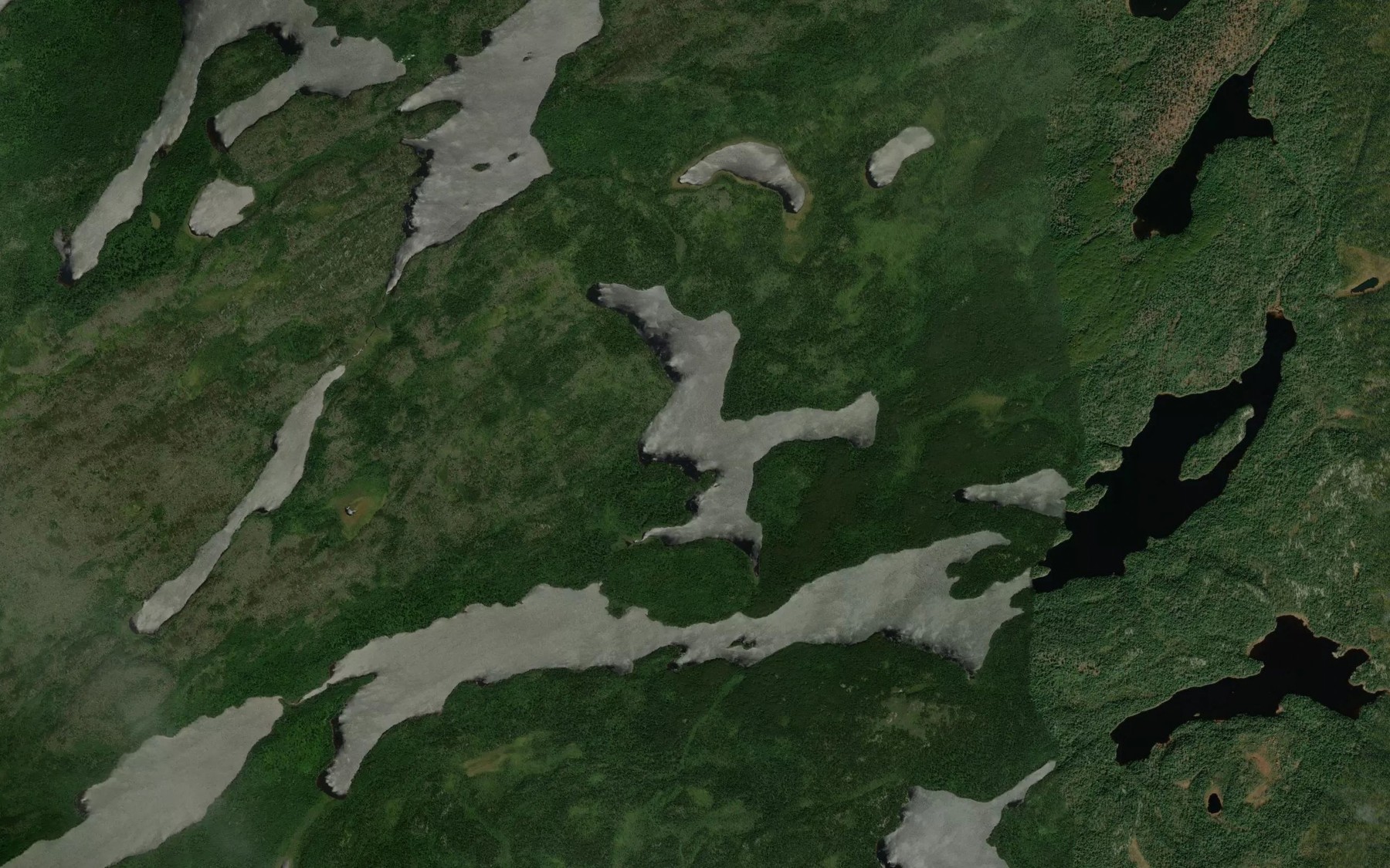 Satellite map of the Zuzu Lake