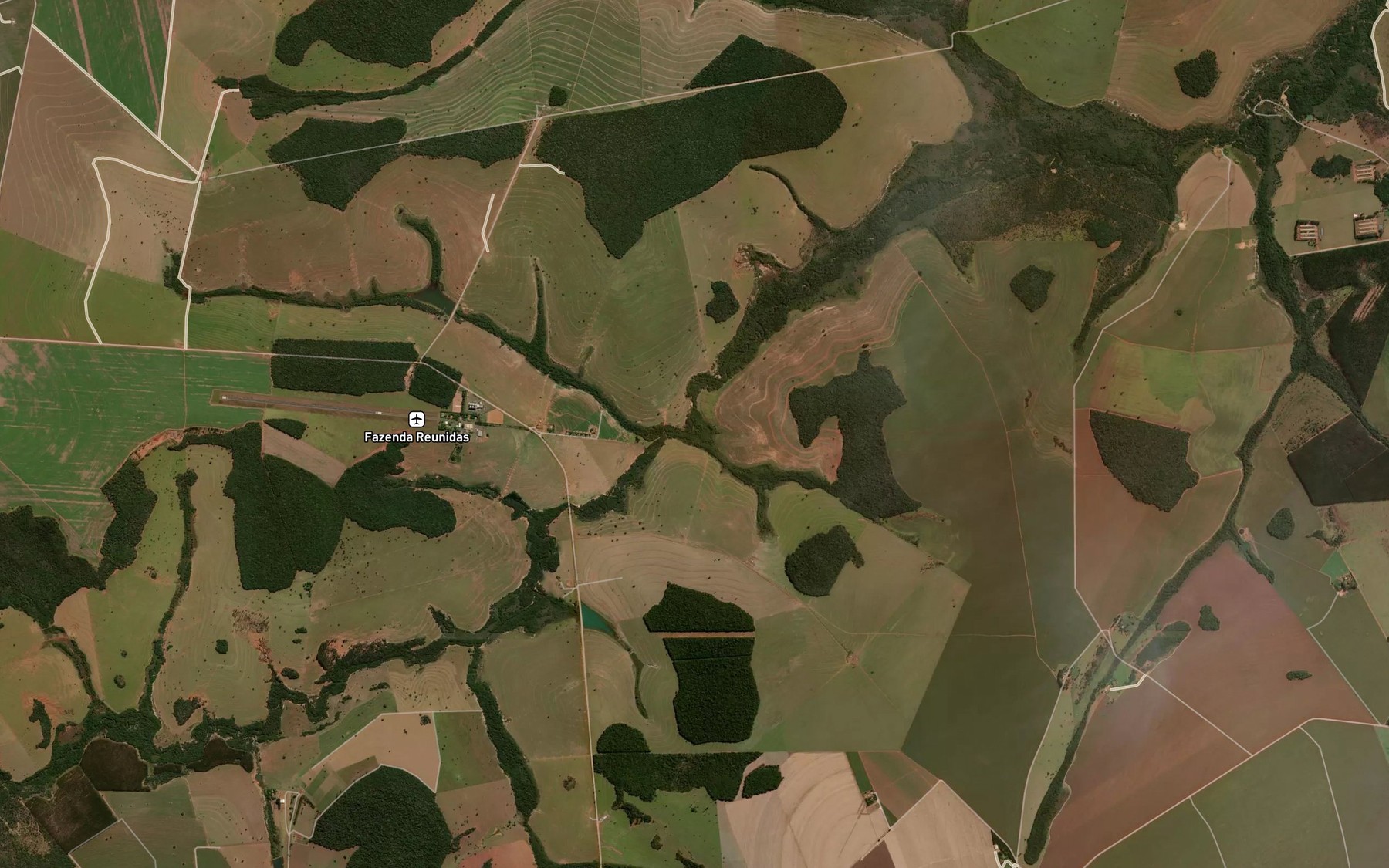 Satellite map of the Corrego do Credo