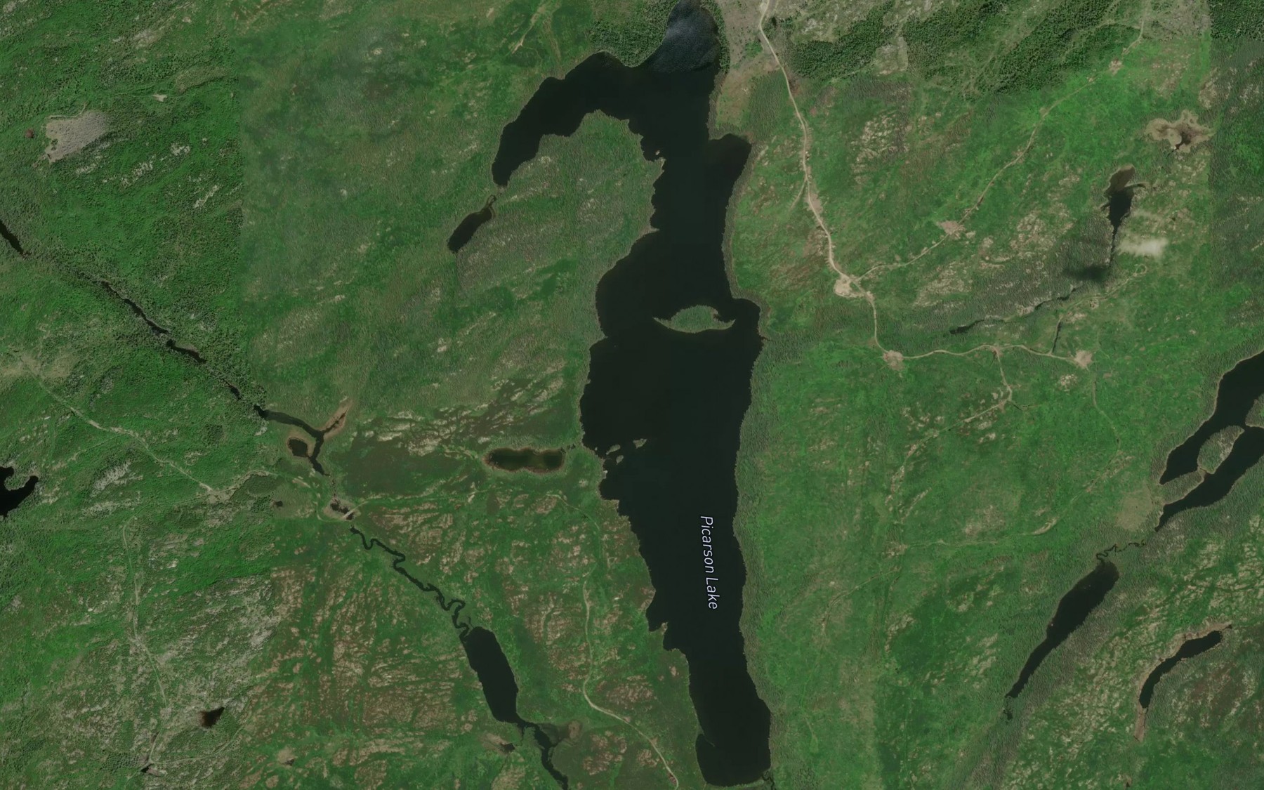 Satellite map of the Picarson Lake