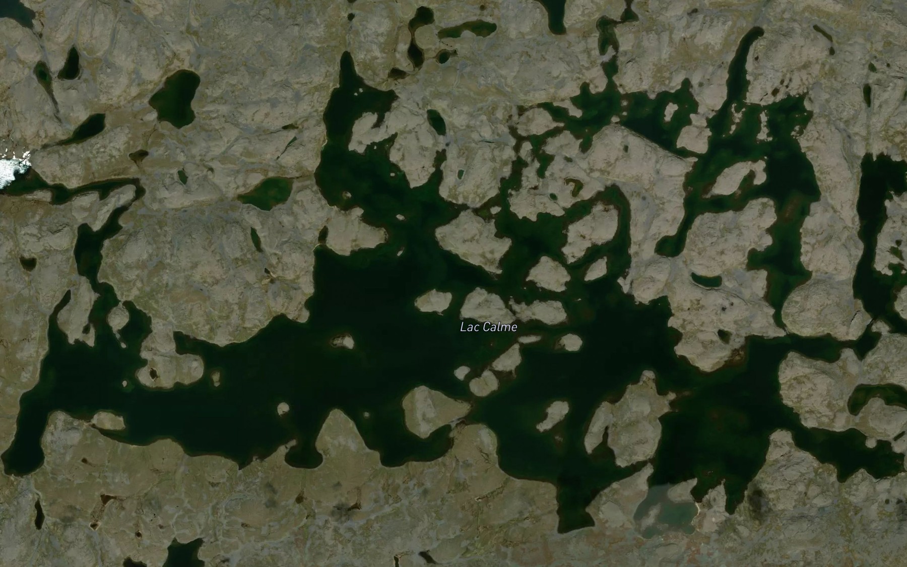 Satellite map of the Lac Calme