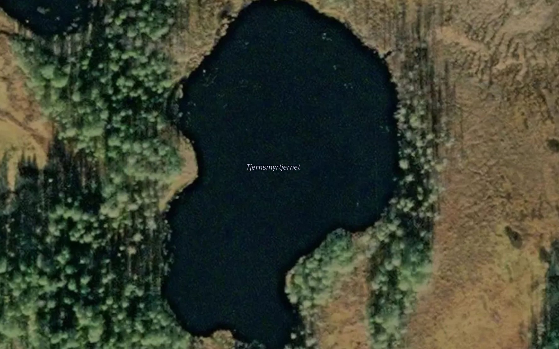 Satellite map of the Tjernsmyrtjernet