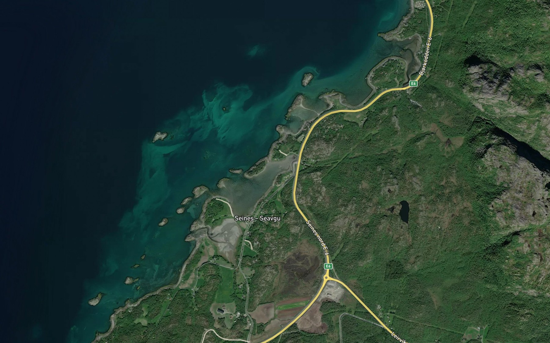 Satellite map of the Osen