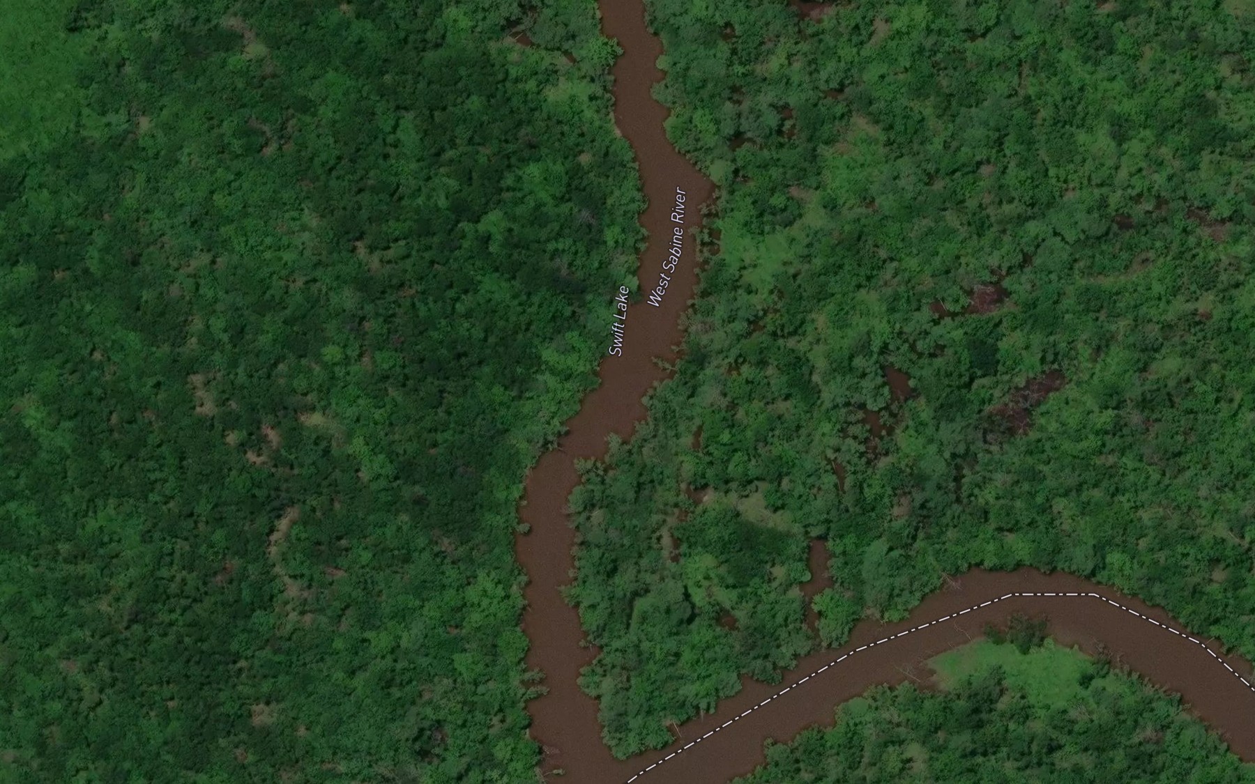 Satellite map of the Swift Lake