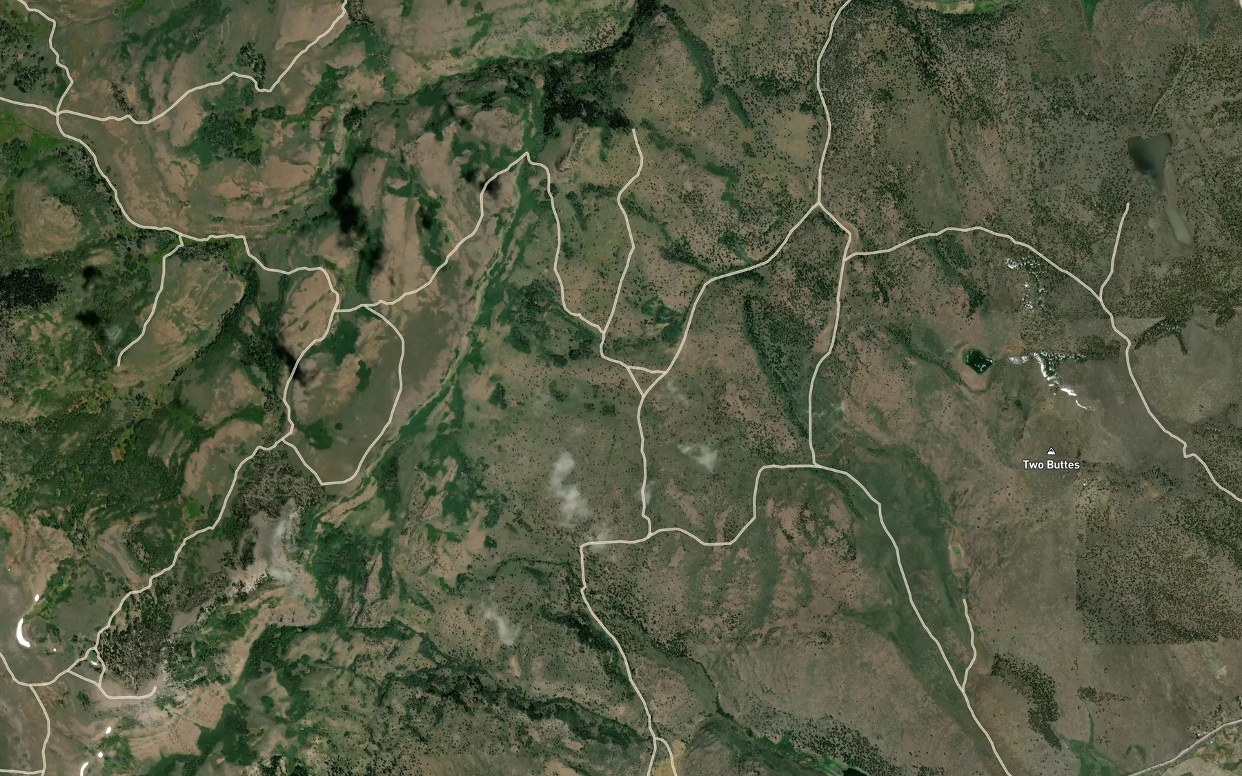 Satellite map of the Peterson Ditch