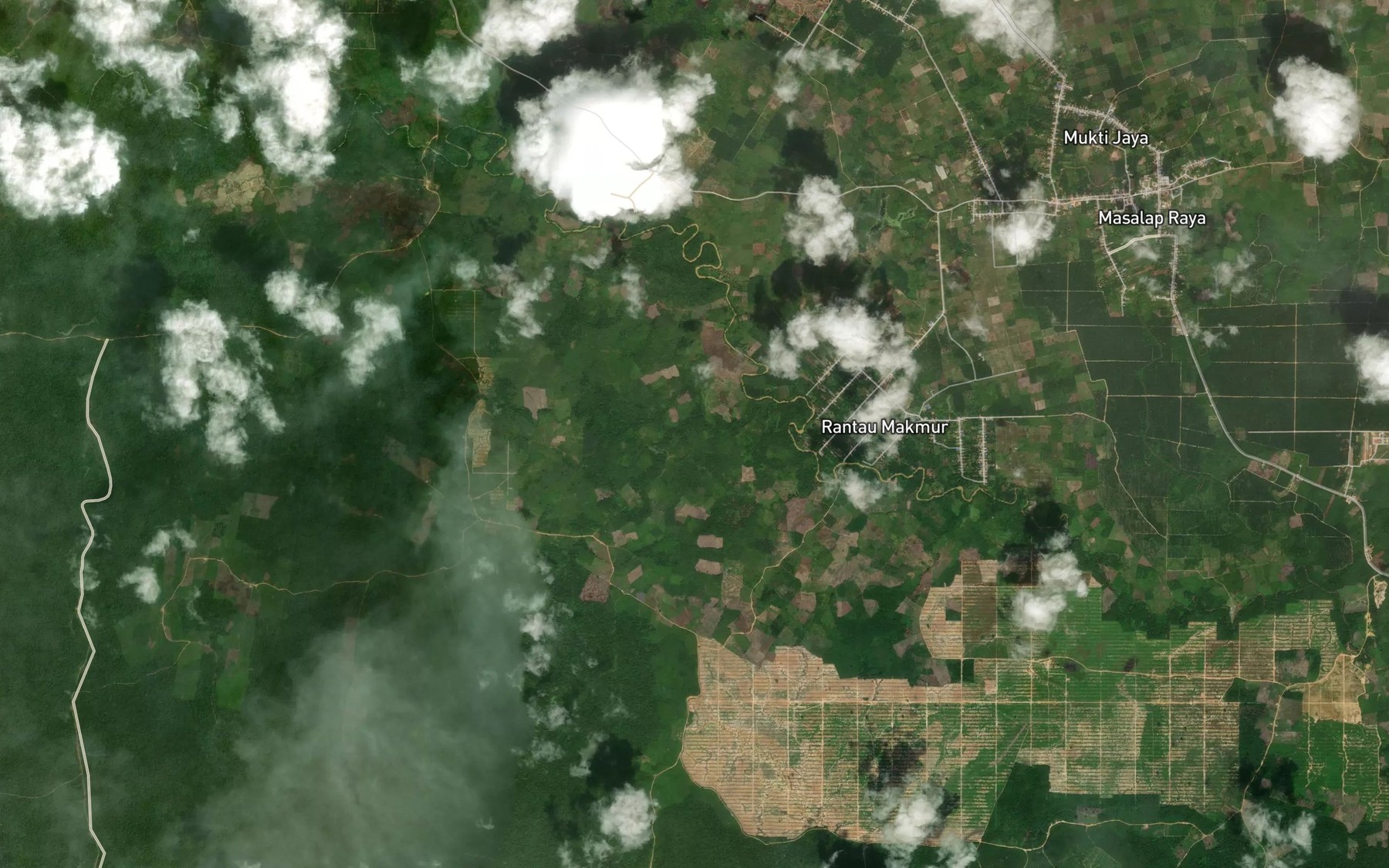 Satellite map of the Sungai Bungan