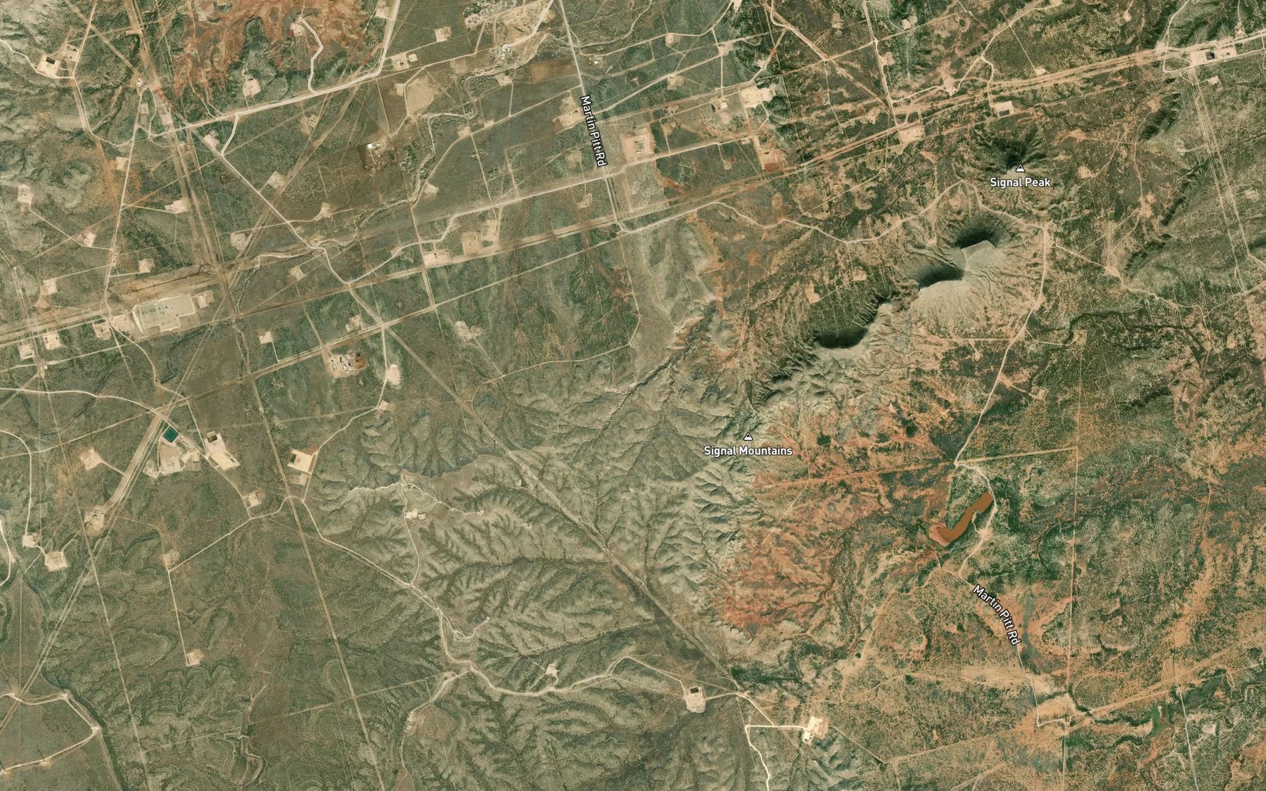 Satellite map of the Barnett Spring