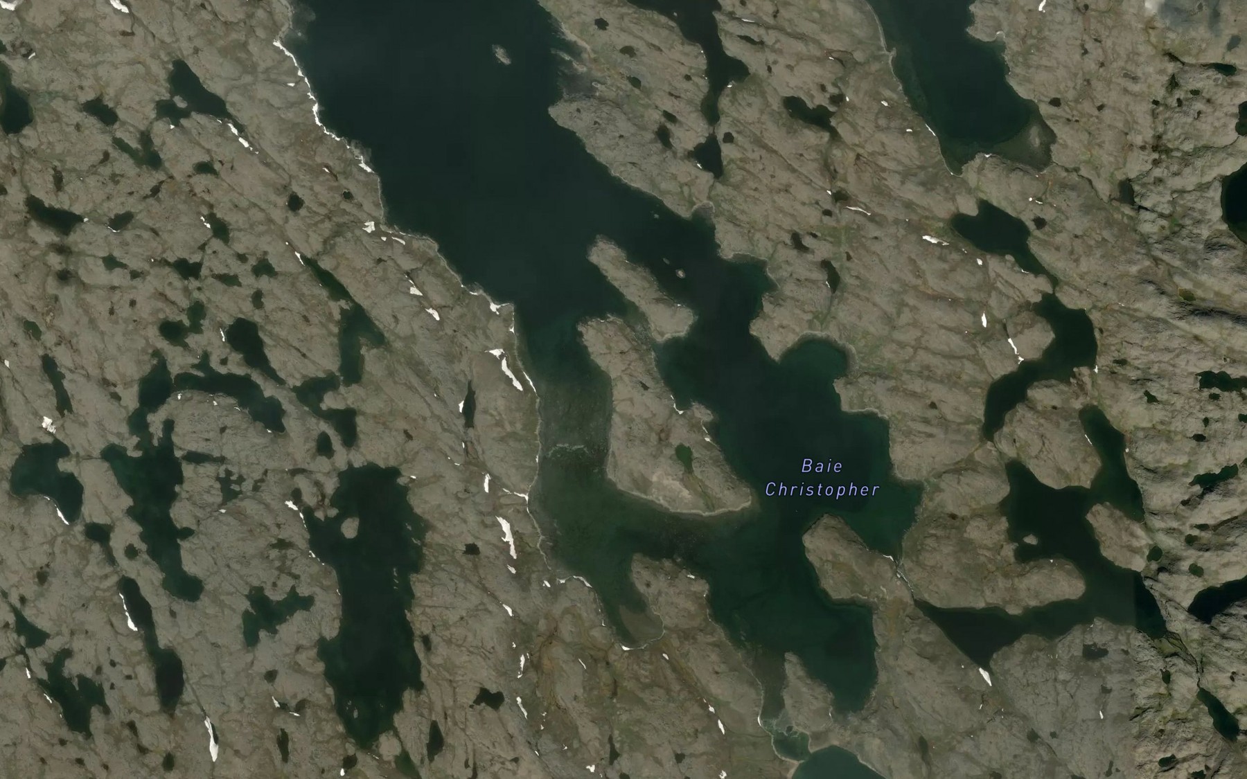 Satellite map of the Baie Christopher