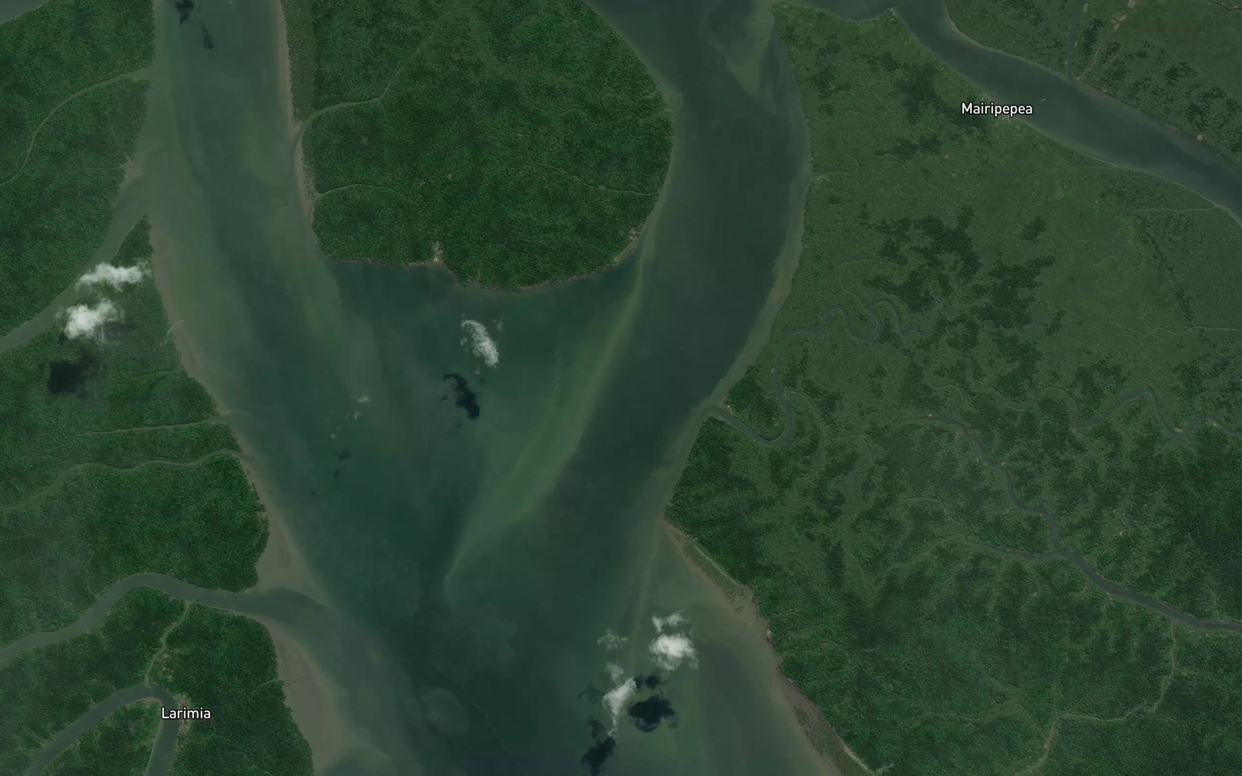 Satellite map of the Era River