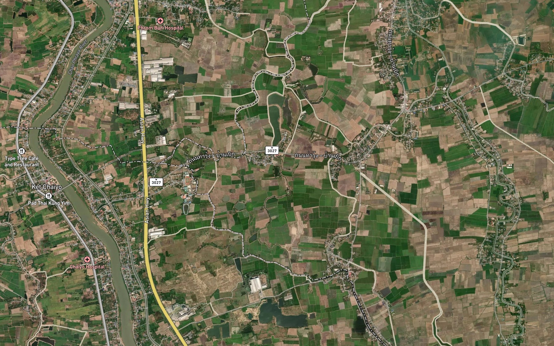 Satellite map of the Nong Krachap