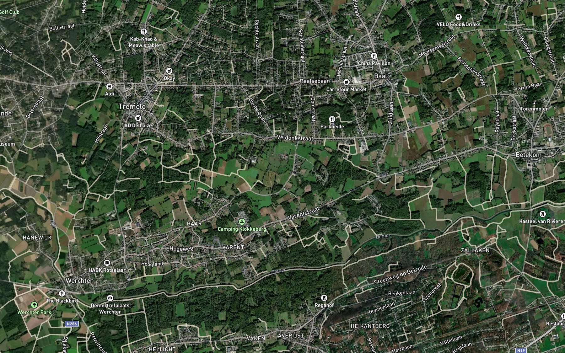 Satellite map of the Steenbosbeek