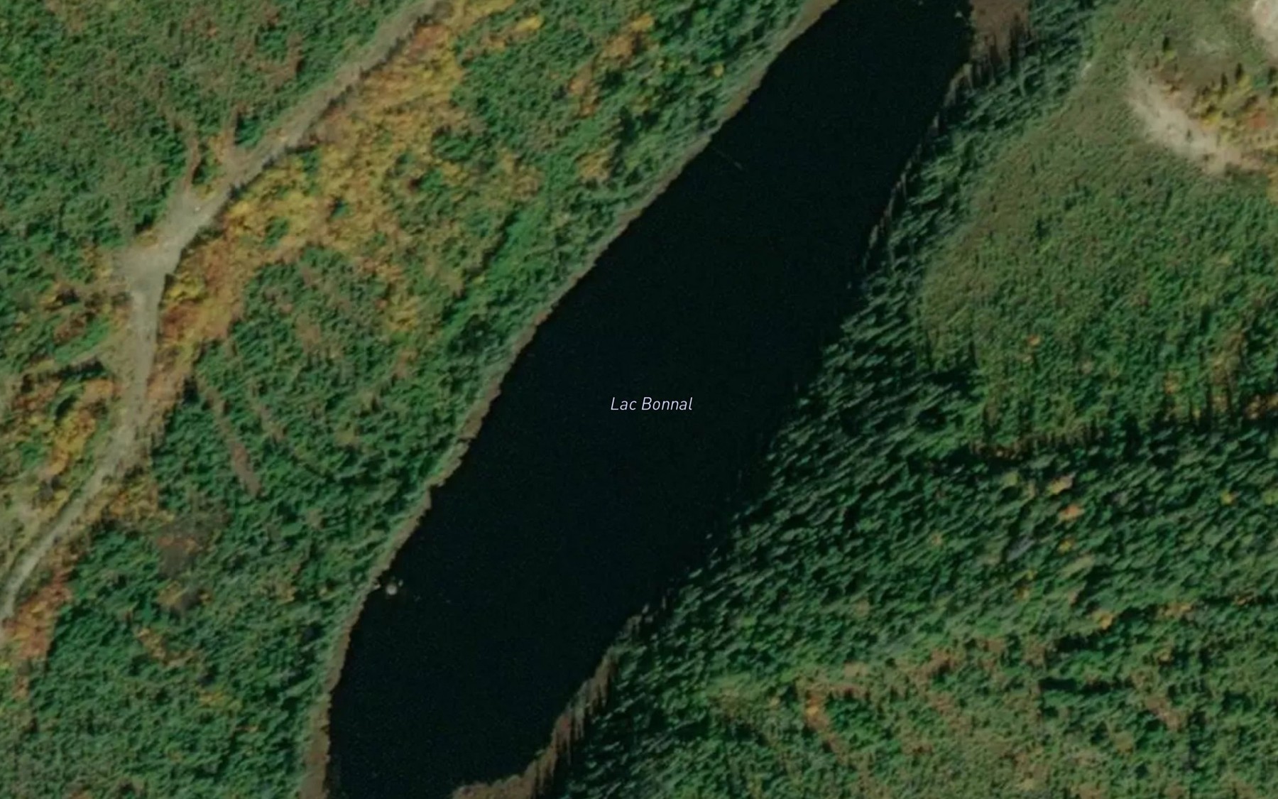 Satellite map of the Lac Bonnal