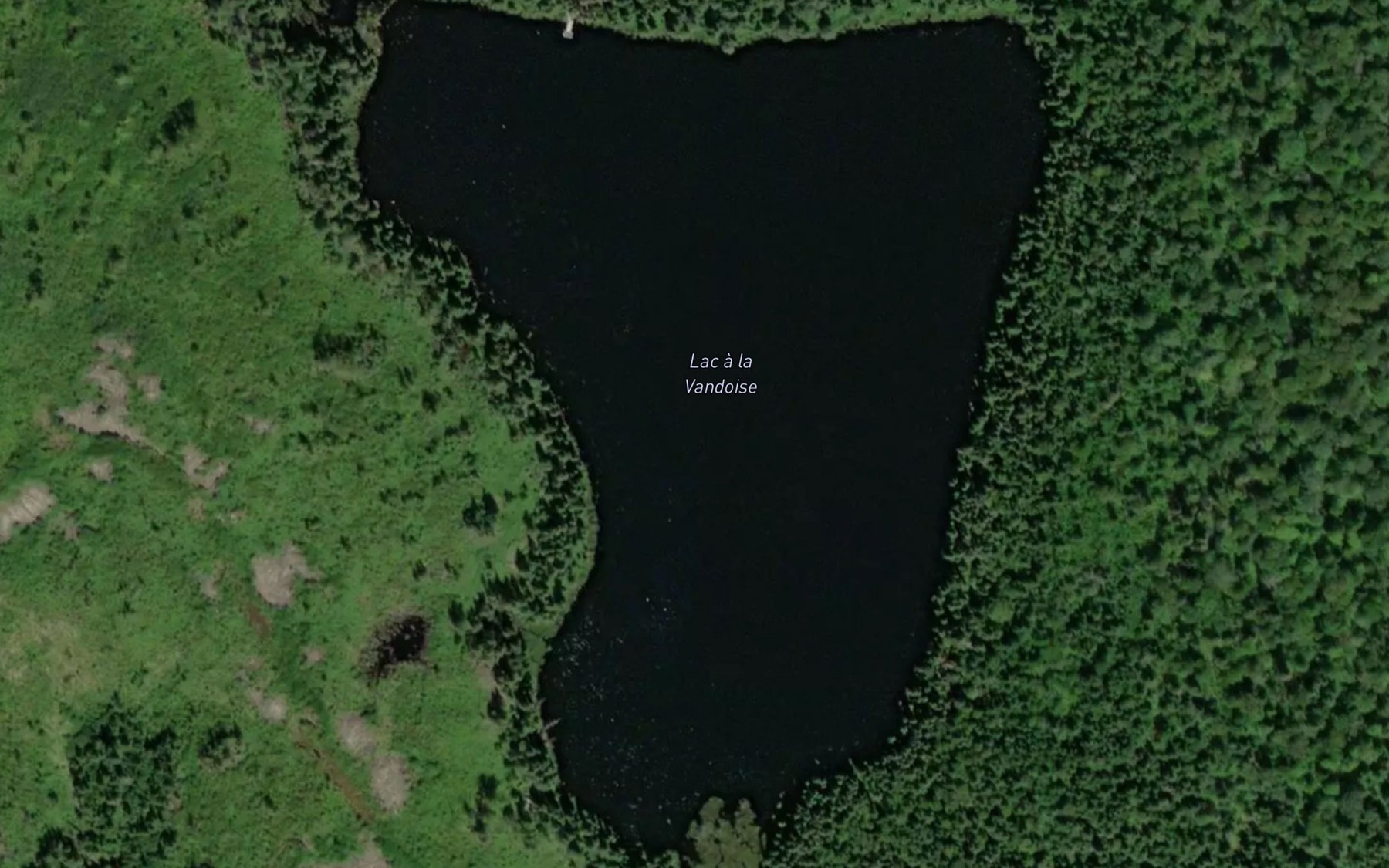 Satellite map of the Lac des Hauteurs