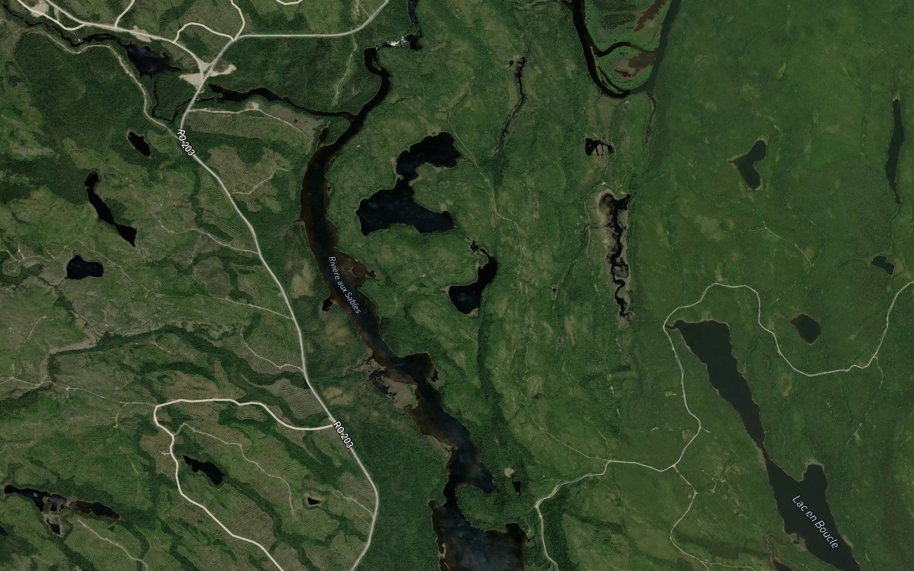 Satellite map of the Lac de l'Iris