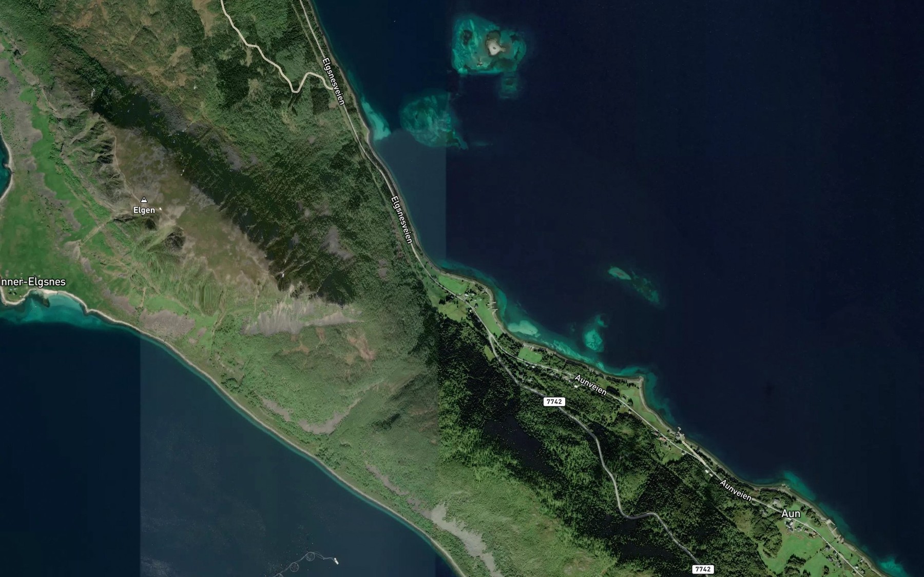 Satellite map of the Kjeldbekken