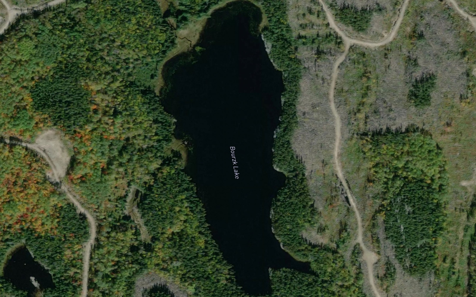 Satellite map of the Bourzk Lake