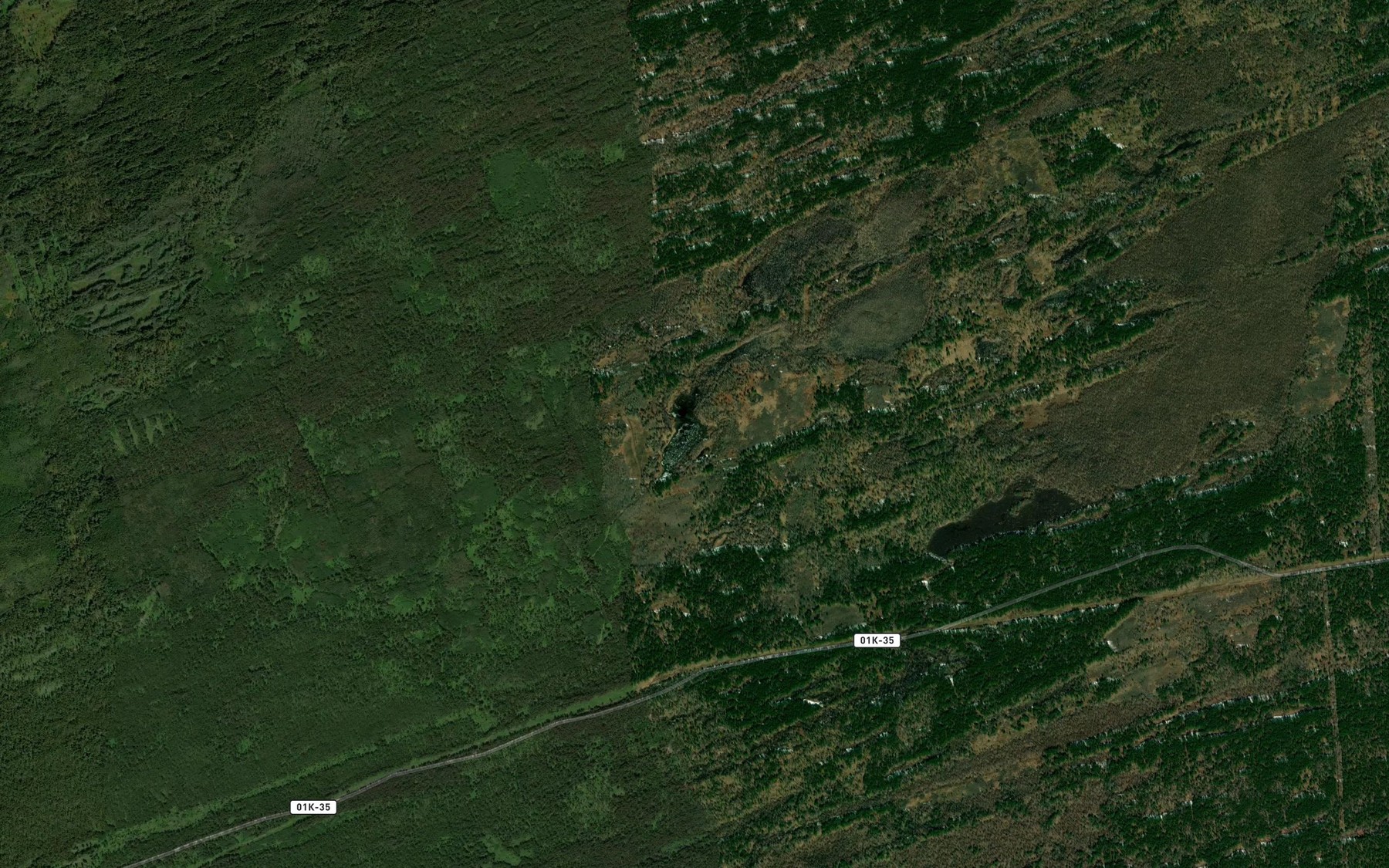 Satellite map of the Ozero Kruglen'koye