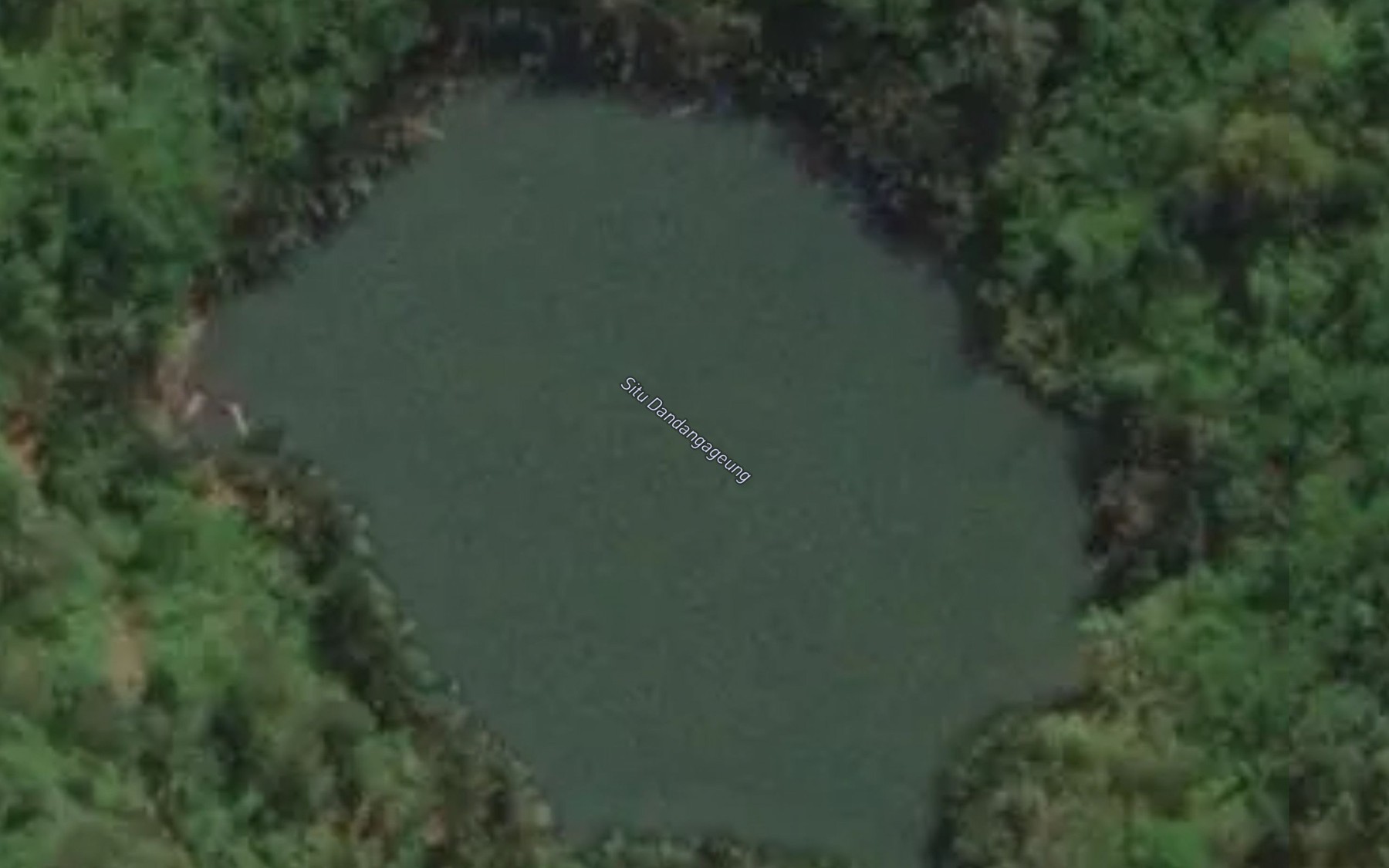 Satellite map of the Situ Dandangageung