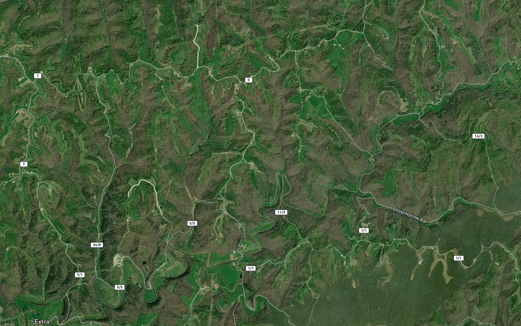 Satellite map of the Kenneth Asbury Spring
