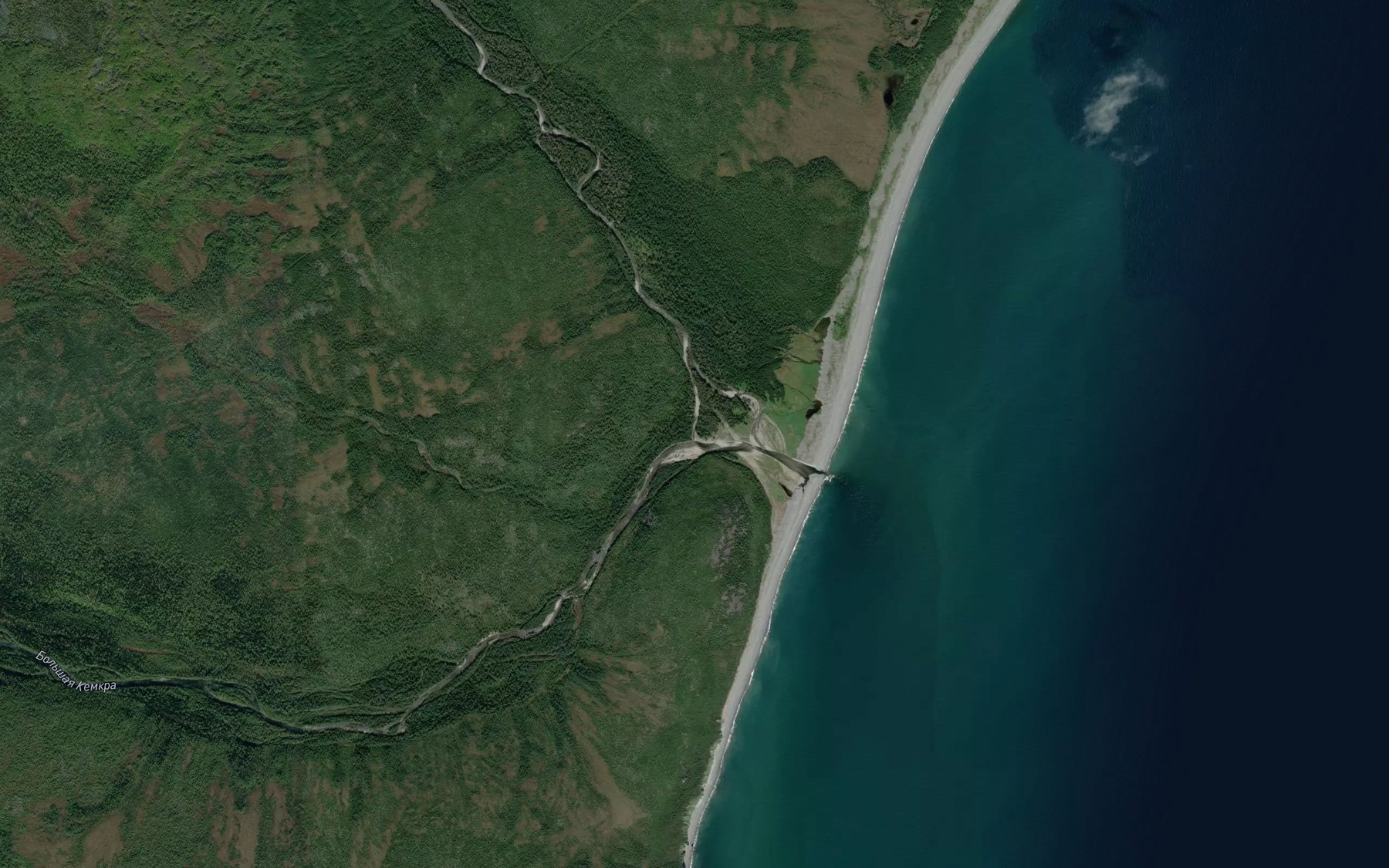 Satellite map of the Malaya Kemkra