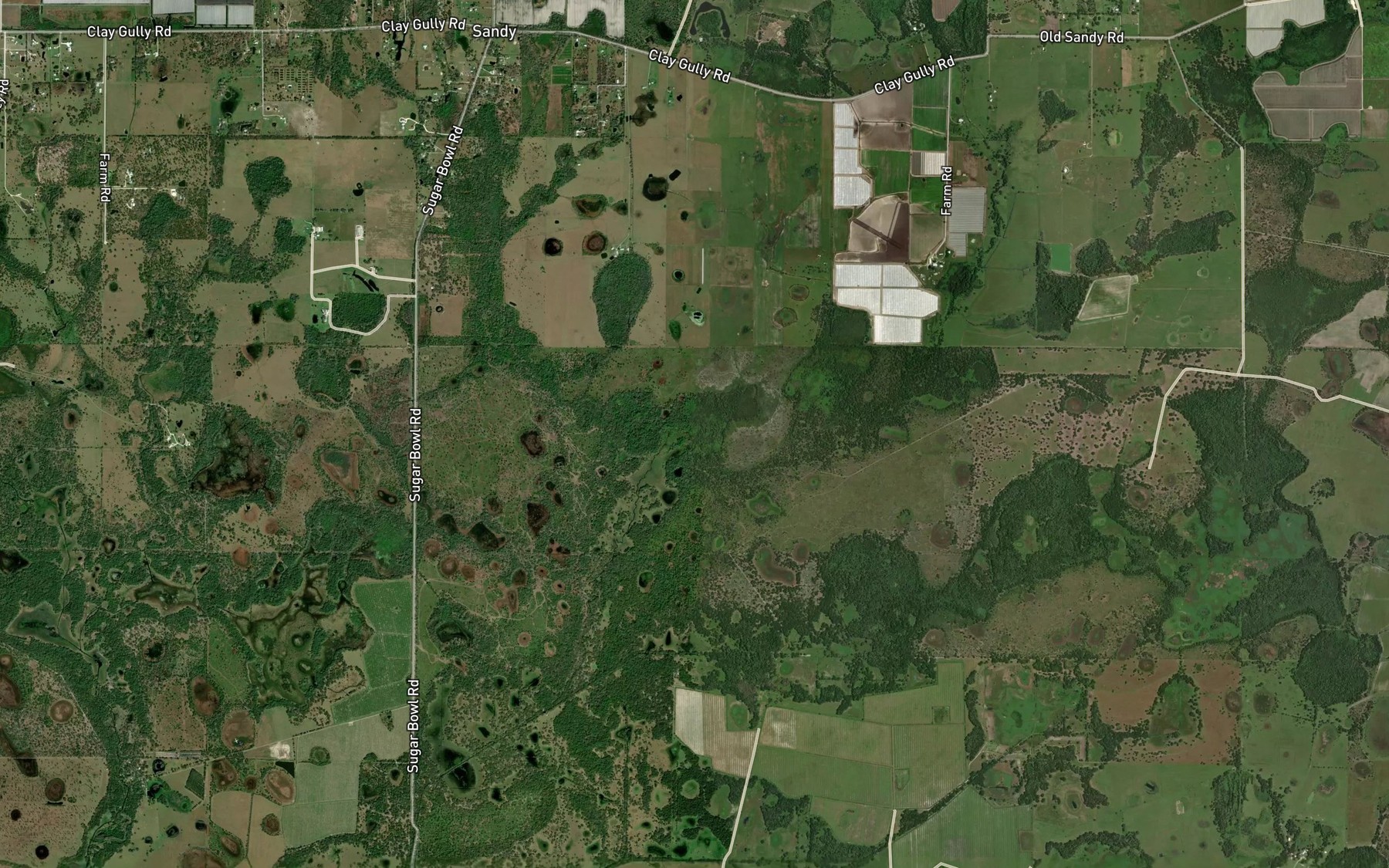 Satellite map of the Wildcat Slough