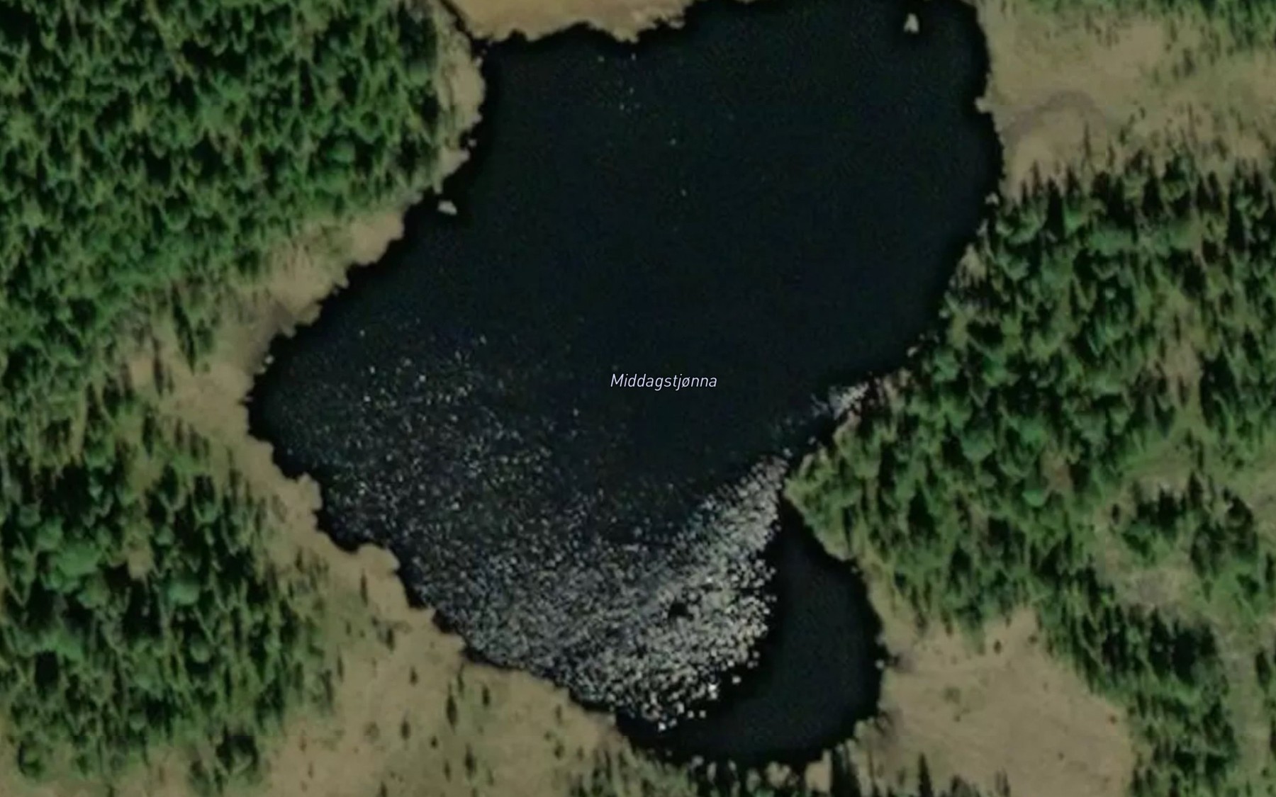 Satellite map of the Middagstjorna