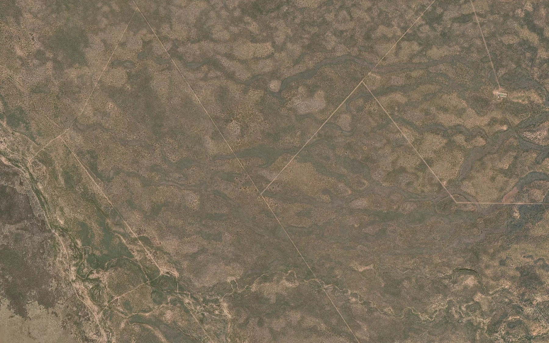 Satellite map of the Crooked Creek