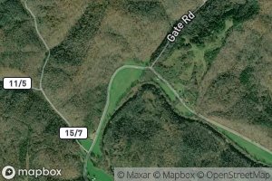 Satellite map of the Upper Cabin Run